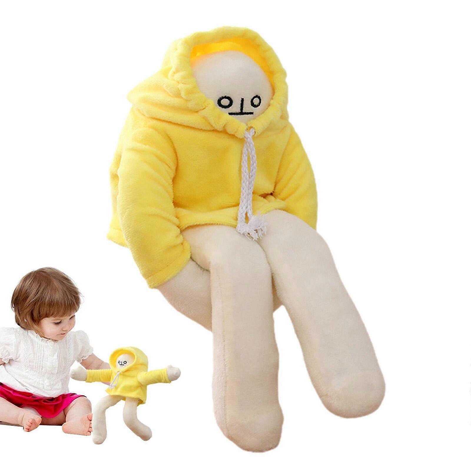 18/36cm Poupée Jouet En Peluche Banane Homme Poupée Jaune Variable Poupée En Peluche, 100% Nouveau
