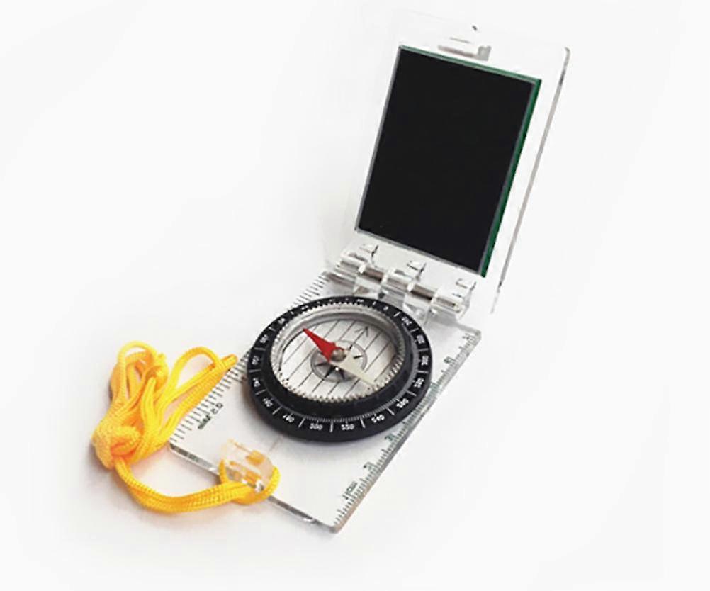 Outdoor Baseboard Ruler Map Scale Compass Scouts Camping Hiking Kit