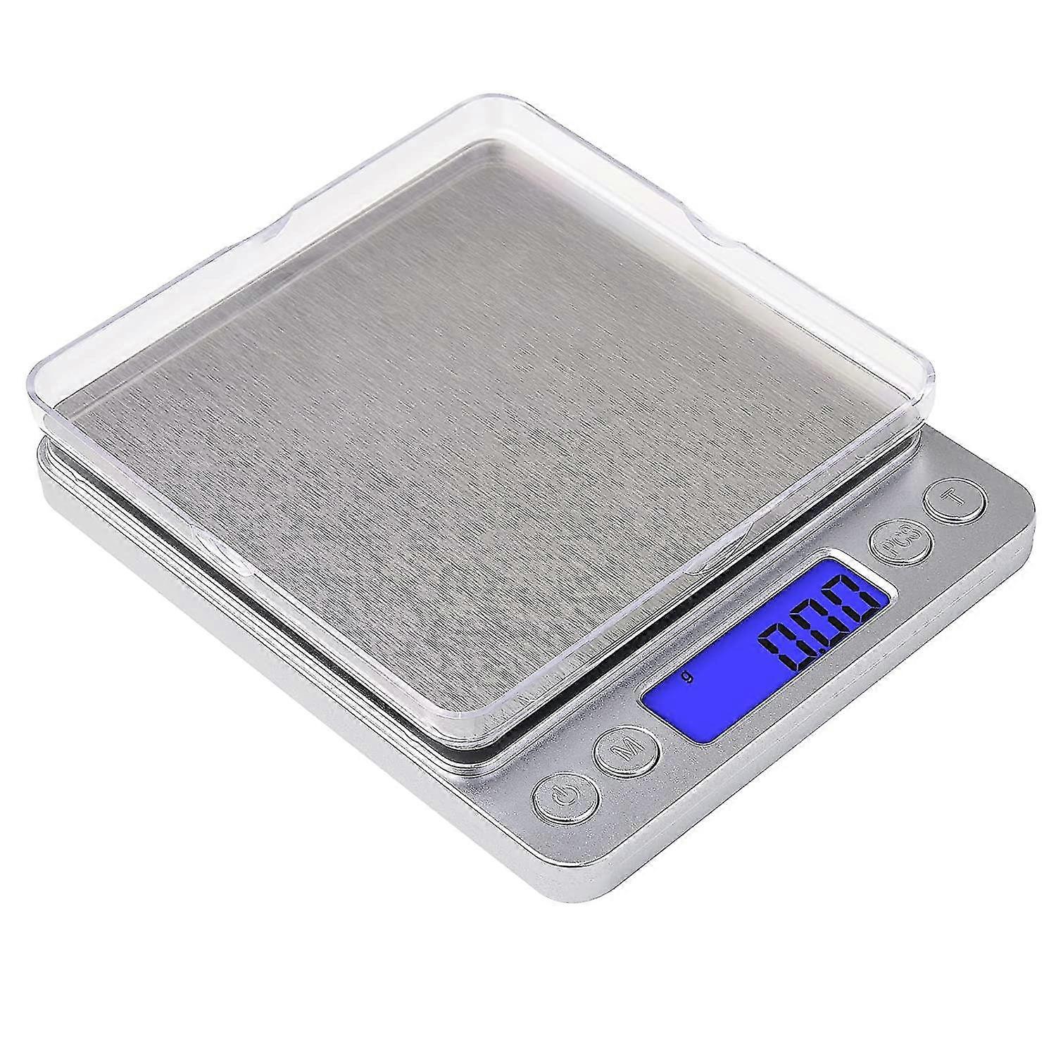 Digital Kitchen Scale, [new Version] [500g/0.01g]  High Precision Electronic Food Scale Pocket Scale With Tray, Lcd Display Stainless Steel Small Weig