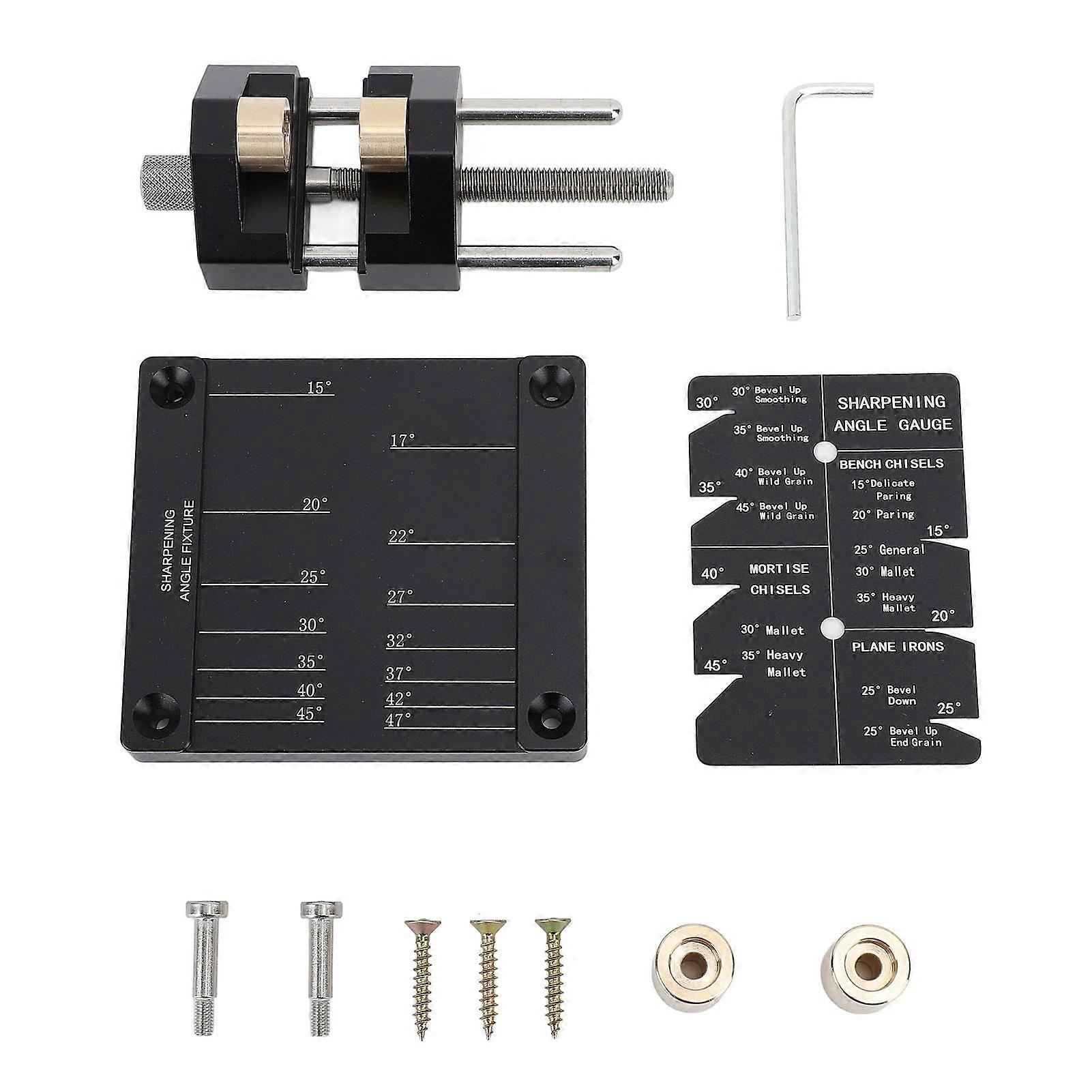 Honing Guide System Chisel Sharpening Kit for Woodworking Chisels and Planes Sharpening Angle Fixture Sharpening Angle Guide