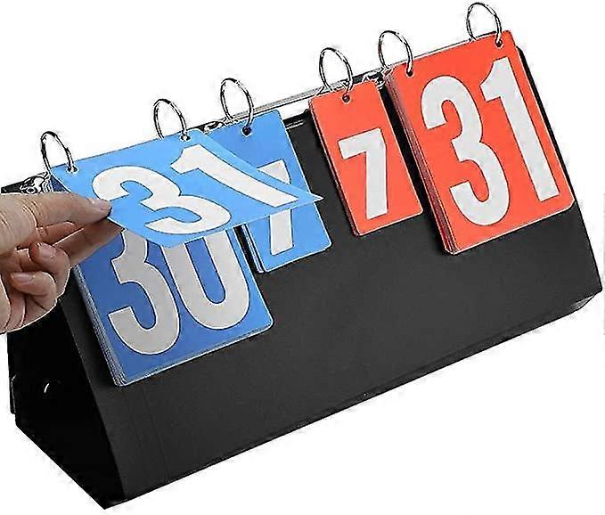 Ball Scoreboard Four-digit Badminton Volleyball Flip Scoreboard Factory Direct Selling Multifunctional Folding Scoreboard 1 Picture Color