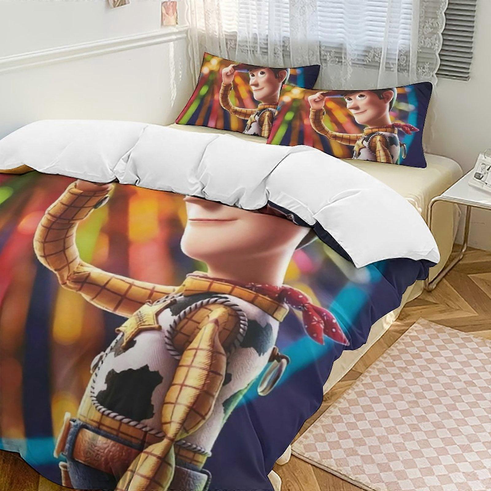 Bedding set WY341 Toy StoryCartoon Collection 3-Piece Comforter Set, Personalized Bedding Decor for Kids And Teens  Bed Sheets ZA341