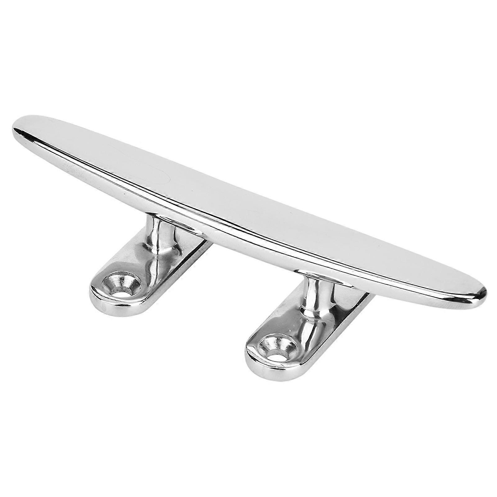 8in Stainless Steel Boat Cleat Base Marine Boat Accessory with 4 Sizes Cleats Polished Finish for Marine Lighting