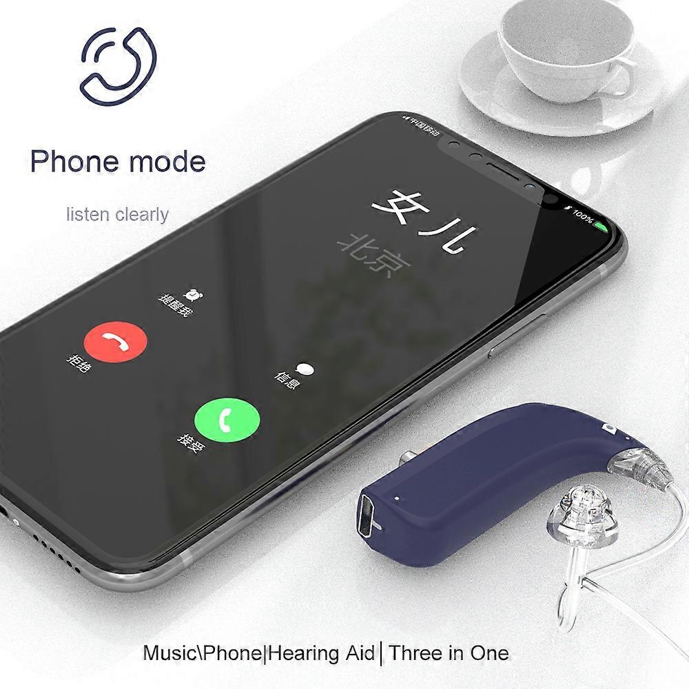 2022 best Mini Rechargeable Hearing Aid Digital BTE Hearing Aids Adjustable Tone Sound Amplifier Portable Deaf Elderly audifonos