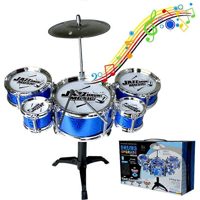 Jazz Drum Set Toy For Kids, Boy And Girl Complete Drum Set With Realistic Sounds And Durable Design