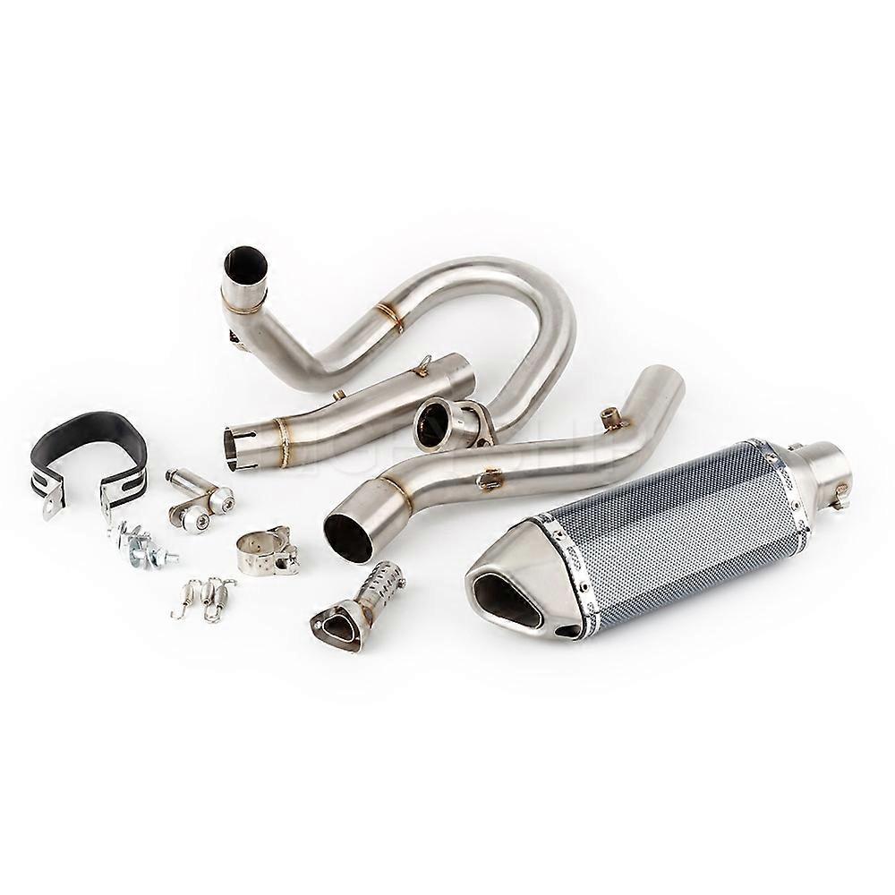 For Suzuki DRZ 400 2000-2022 DRZ400 S / SM DR-Z 400 DRZ400S Decat Escape Slip-on Motorcycle Exhaust Muffler And Header Link Pipe