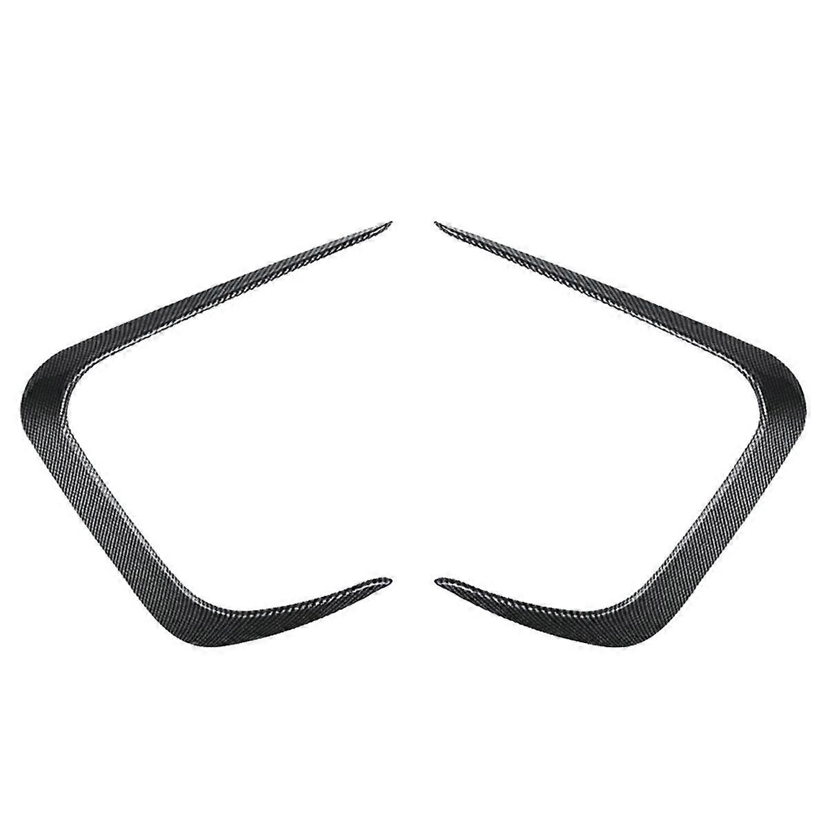 Car Front Bumper Splitter Spoiler Trim Fog Light Canard for 3 Series G20 G21 2023+ Carbon Fiber Pattern