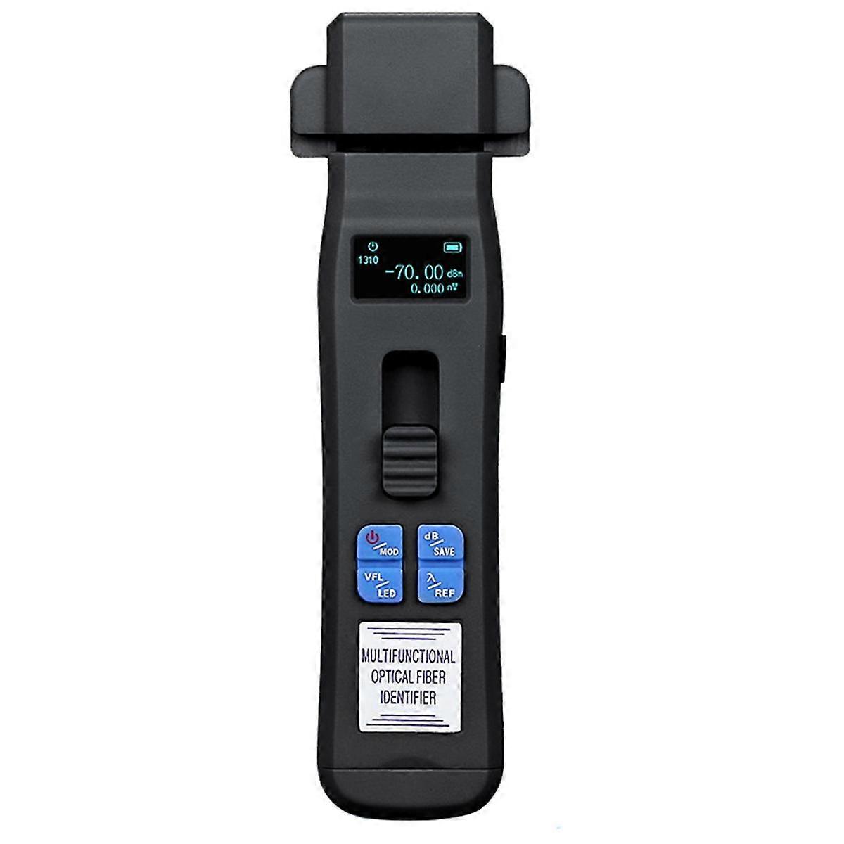 Schwarz -C607 Wiederaufladbarer Glasfaser-Identifikator + OPM + VFL + LED-Licht-Glasfaserkabel-Tester