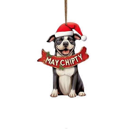 Peut Chipty chien dans un chapeau suspendu ornement