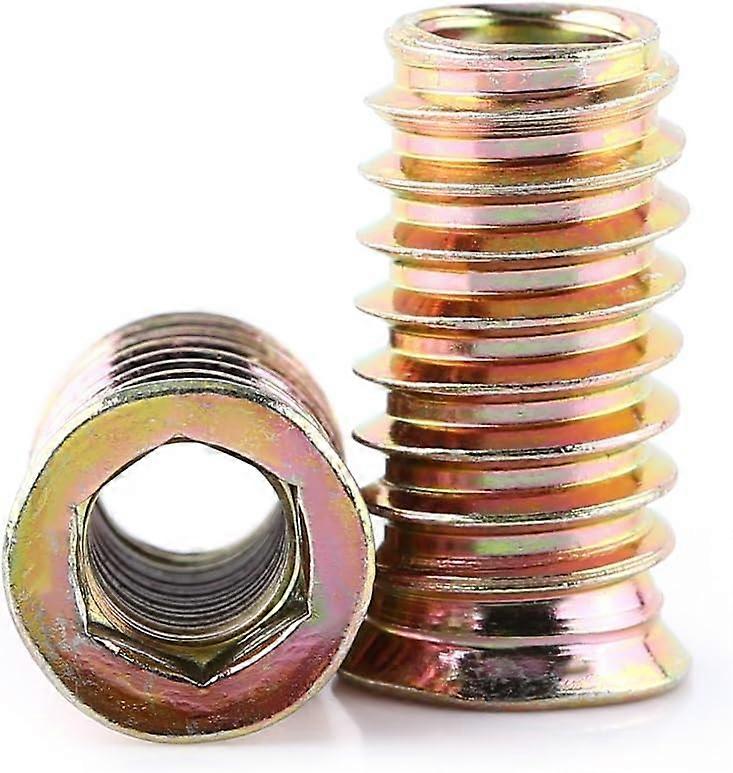 Pack of 20pcs M6/M8/M10 Zinc Alloy Threaded Hex Nut, Zinc Alloy Insert Nuts Assortment (M8*25mm)