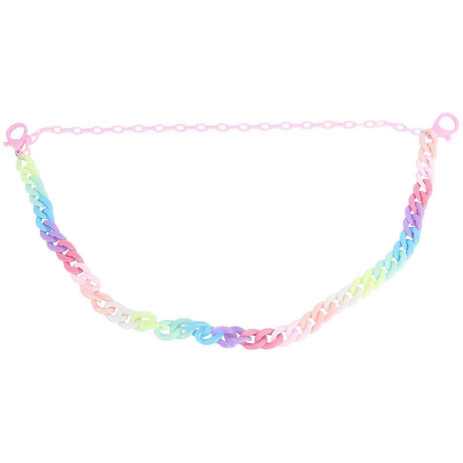 1Pc Dancing Pants Chain Unique Double-layer Pants Chain Costume Decor (Colorful)