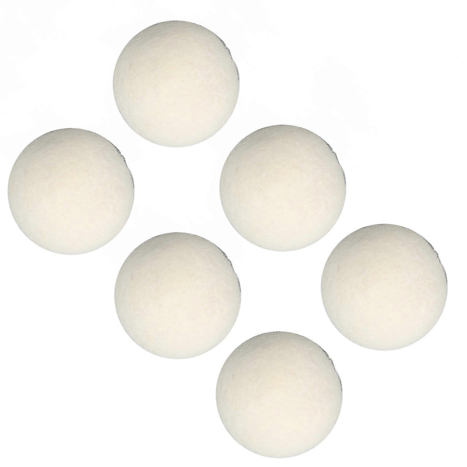 6 Pcs Wool Drying Balls High Density Adsorb Impurities Reduce Static Electricity Laundry Wool Balls 5cm/2in