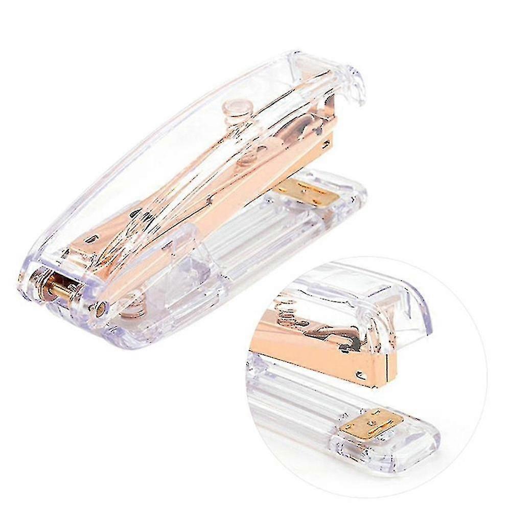 Transparent desktop stapler Transparent student stapler stationery supplies