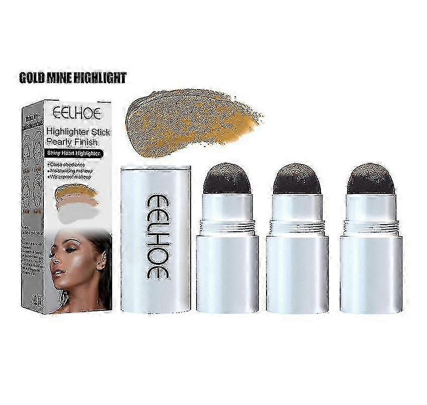 Highlight Stick Pearlescent Contouring Face Brightening Three-dimensional Clavicle Fine Glitter Pearlescent High-gloss Contouri