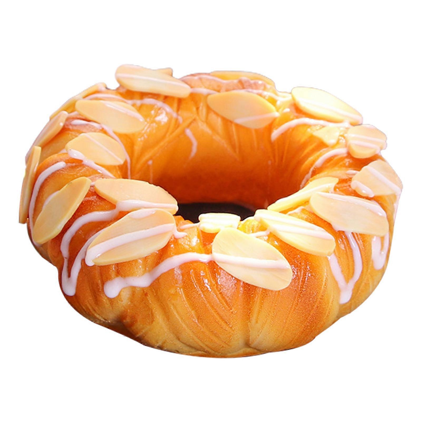 MengXi Donut Model Interesting Wear Resistant Lightweight Simulation Fruit Cake Donut Food Model for Home