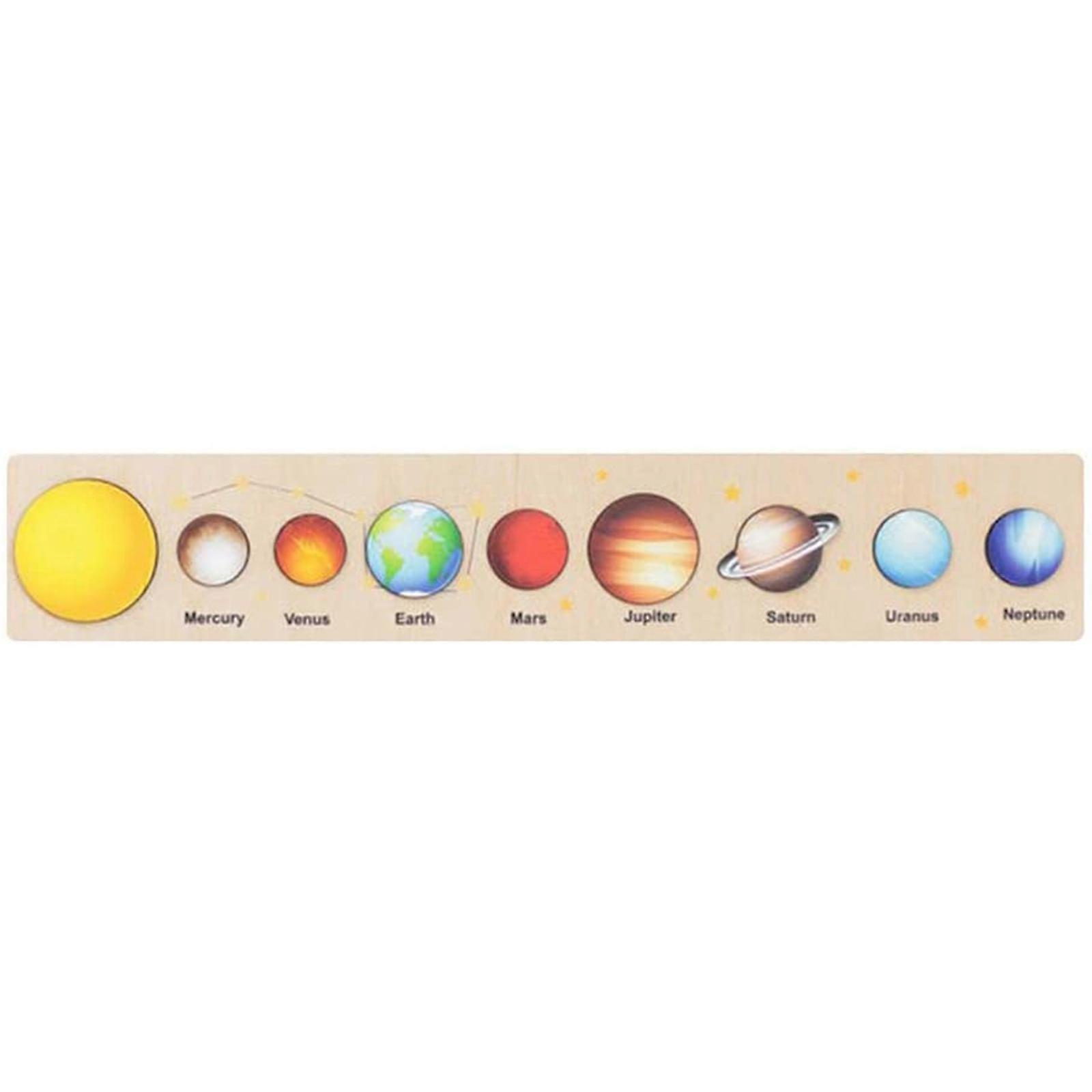 Nou upgrade sistemul solar puzzle bord joc Space Stars Planets artizanat din lemn tematice fete educaționale Creative Model de constructii Jucarii
