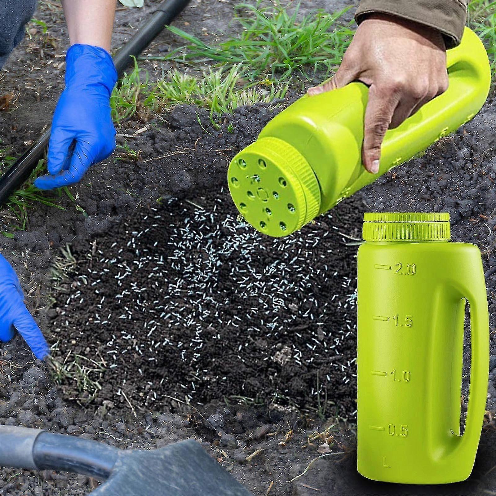 Handheld Ice And Snow Seed Spreader Grass Seed Bottle New Fertilization And Sowing Pot B2 Ff Ty