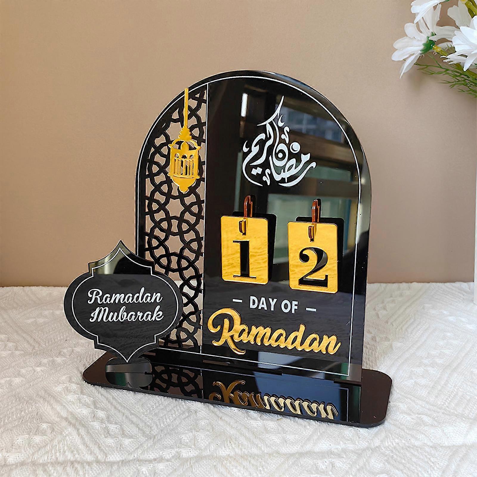 2024 Ramadan Advent Calendar, 30 Days Acrylic Countdown Calendars For Decoration, Advent Calendar Craft Ramadan Gift For Kids XH