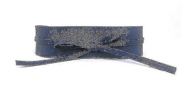 Ceinture large en similicuir souple pour femme, large ceinture à nœud papillon