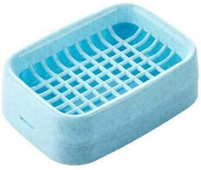 Bathroom Soap Holder Box Soap Dish Creative Double-Deck Non-Slip Draining Soap Box Container Bathroom Accessories