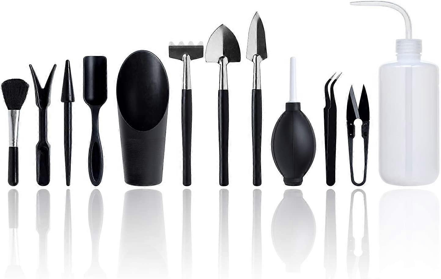 Set Of 12 Mini Gardening Tools For Succulents - For Indoor And Garden (Set Of 12 Tools)
