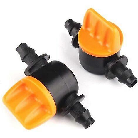 10szt Micro 4 / 7mm 4m Wąż do nawadniania ogrodu Zawór kroplowy Kontrola przepływu wody System nawadniania Złączki do węży ogrodowych Akcesoria