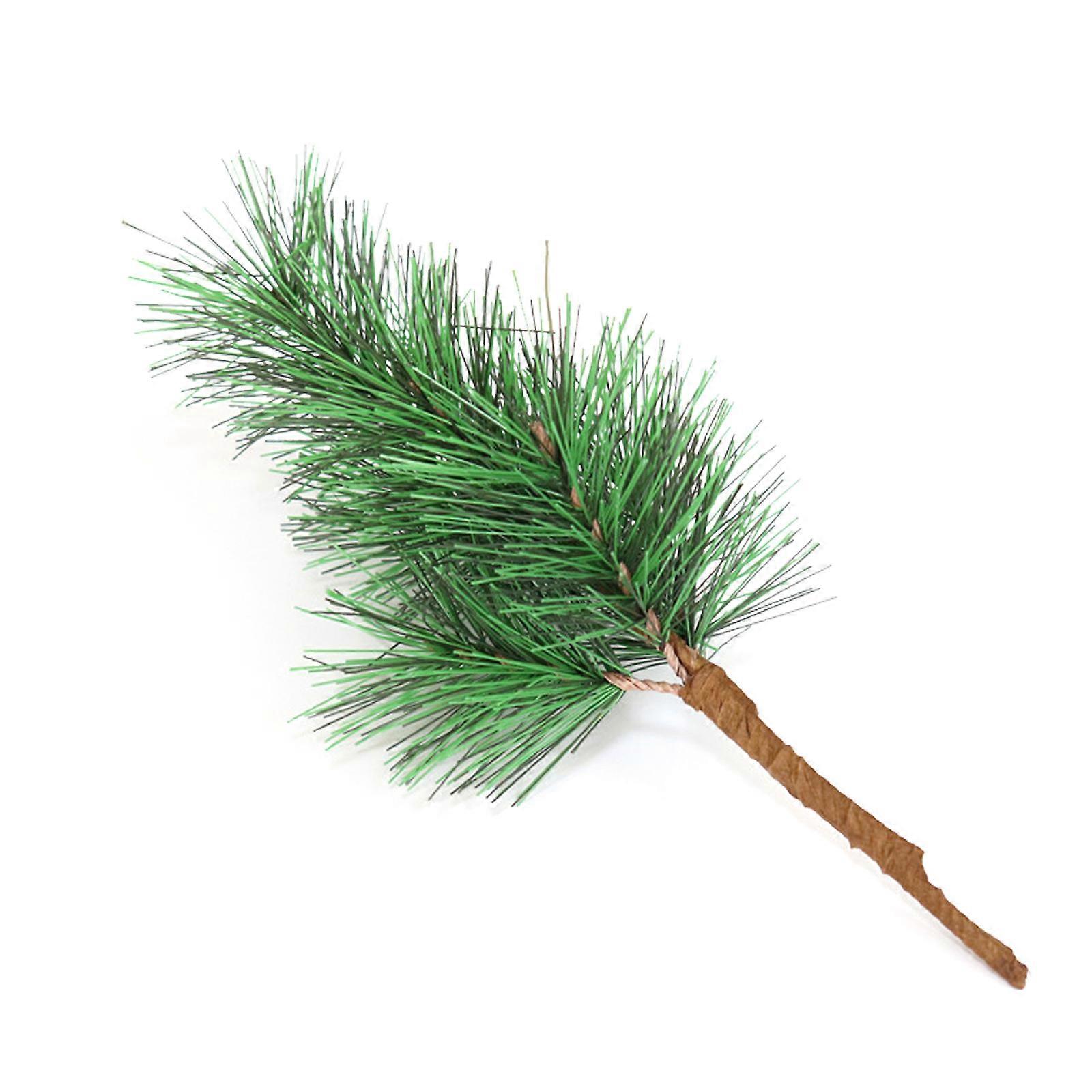 Künstliche Weihnachten Grüne Kiefer Nadel Zweige Kiefer Ast Stamm Zweige Gefälschte Grüne Kiefer Zweige für DIY Kranz Weihnachtsbaum Handwerk Hochzeit Holida