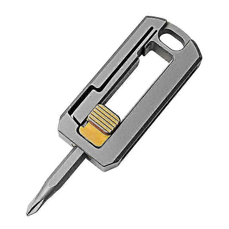 Titanium Alloy Screwdriver Magnetic Small Maintenance Combination Multi-functional Outdoor Edc Tools Handle Screwdriver