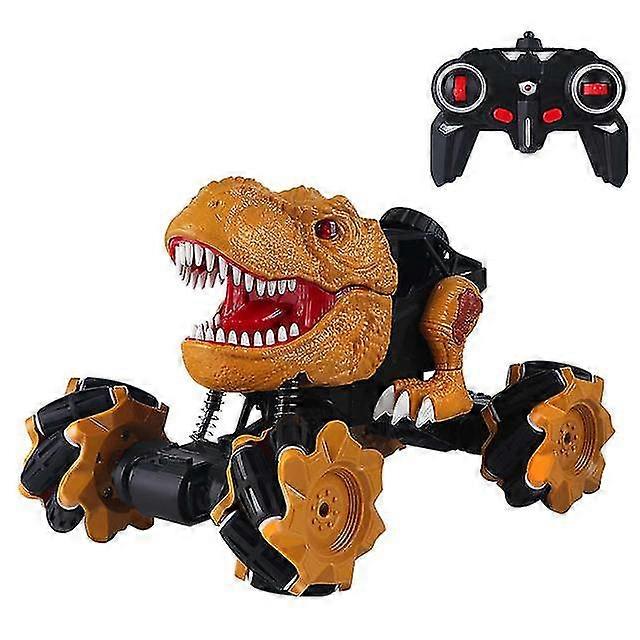 Stunt remote control car drift simulation children's dinosaur toy four-wheel drive car climbing car with spray function