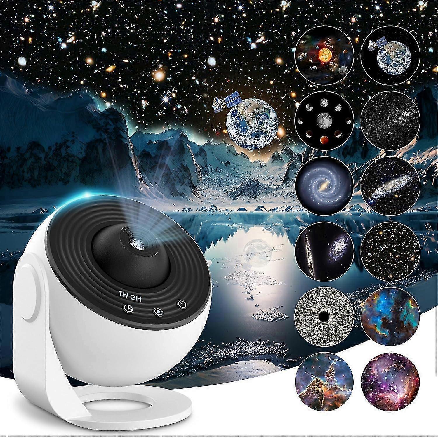 高品質プラネタリウムスタープロジェクター、12プラネットを備えたリアルなギャラクシーライトプロジェクター