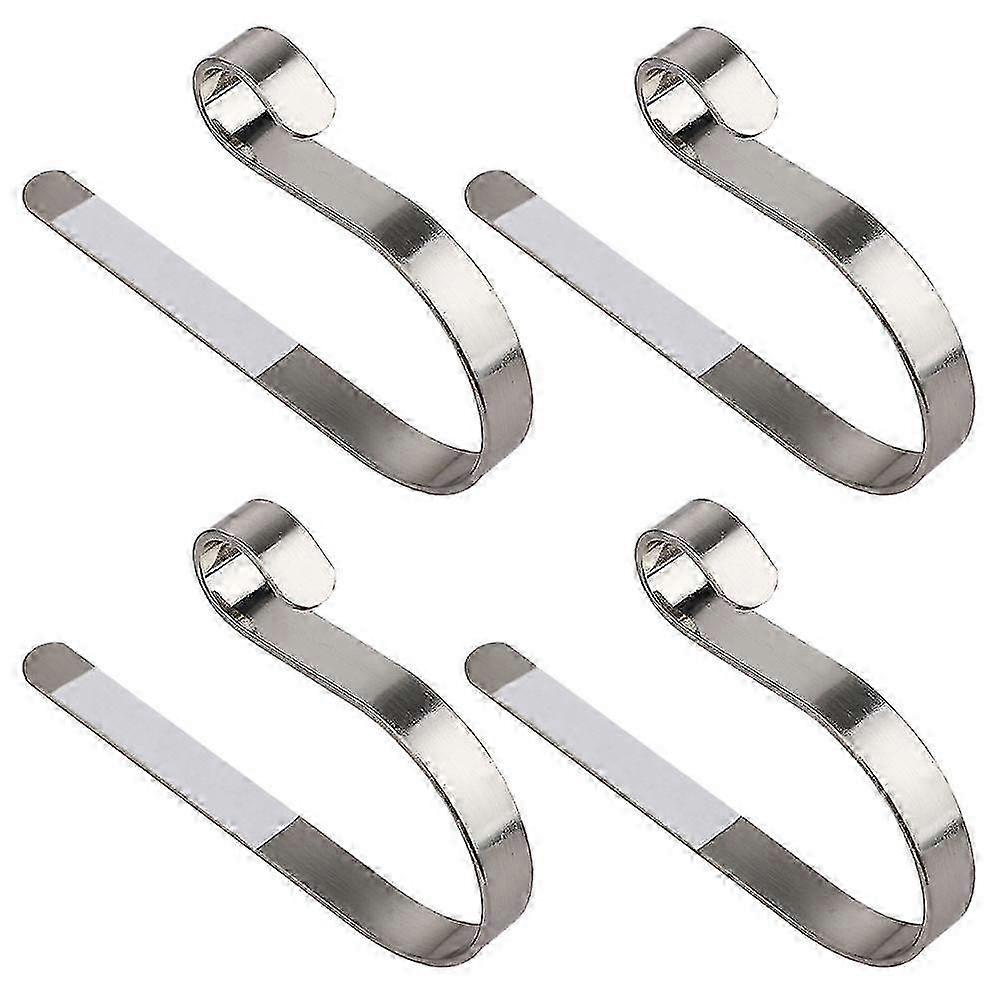 4pcs Christmas Stocking Holder Stand Fireplace Mantel Hanger