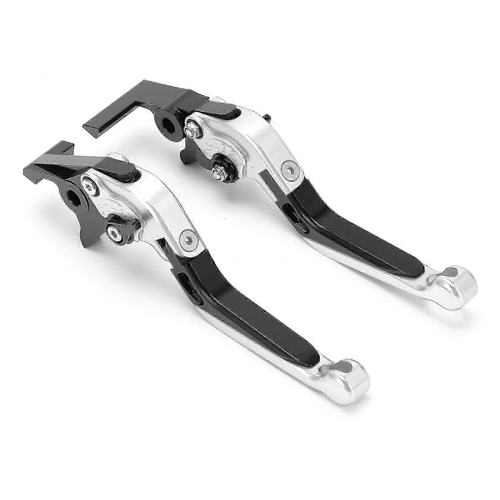 2pcs leve frizione freno moto regolabile cnc in lega di alluminio sostituzione per FORZA 250/300/350 2018?2021argento