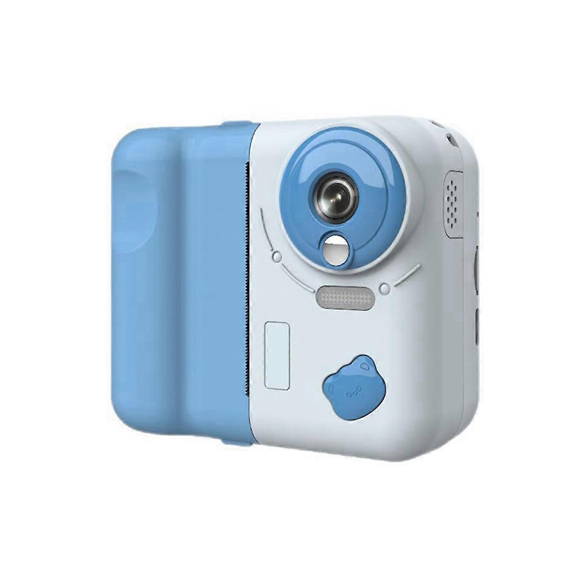 Kids Instant Print Camera 1080P HD Digital Camera with 2.4 Inch IPS Screen 10X Optical Zoom Includes 32GB TF Card Blue