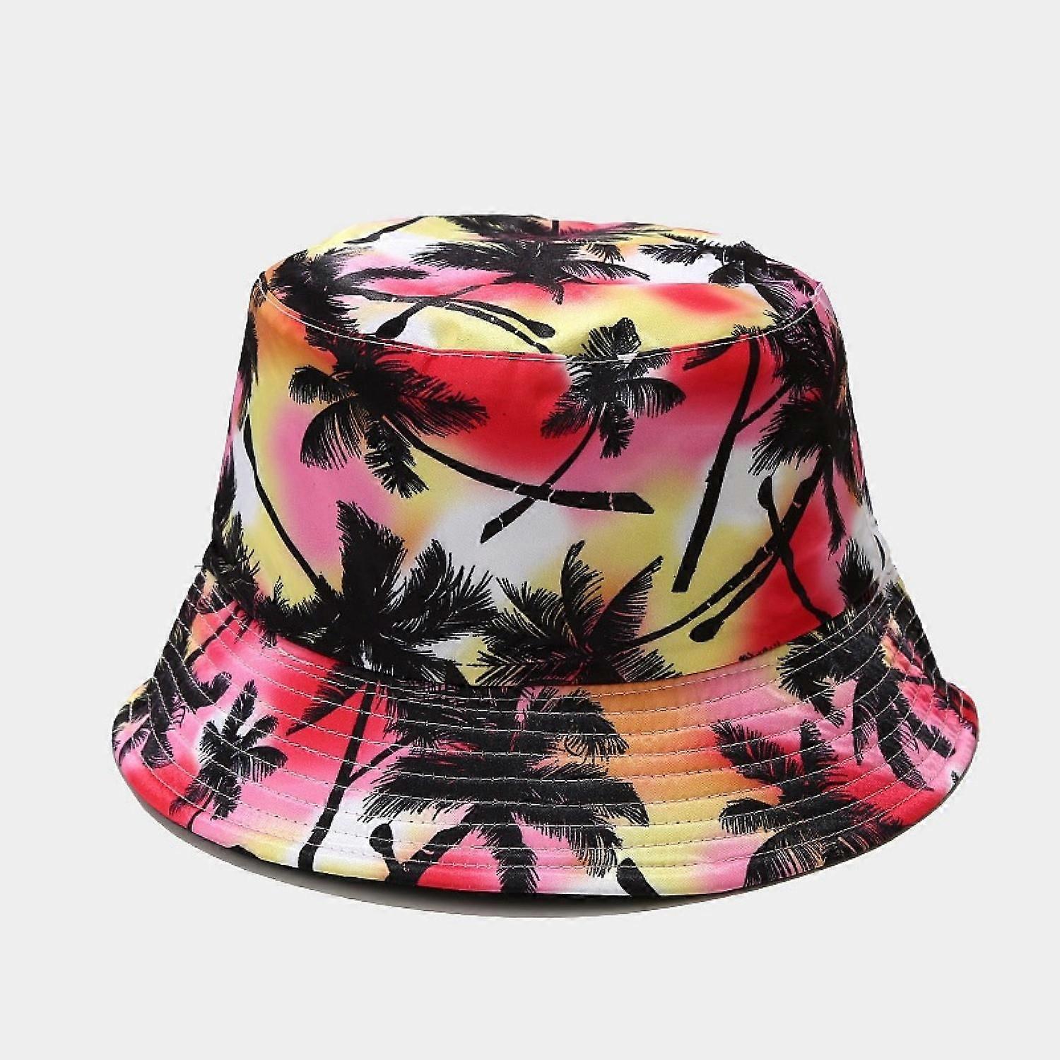 AVEKI Packable Reversible Black Printed Fisherman Bucket Sun Hat, Many Patterns