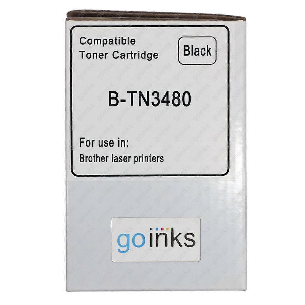 1 Go Inks Black Laser Toner Cartridge to replace Brother TN3480 Compatible / non-OEM for Brother DCP, MFC & HL Printers