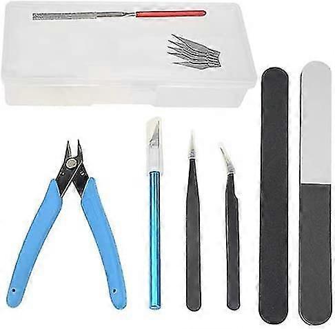 Professional 8 Pcs Gundam Model Tools Kit Modeler Basic Tools Craft Set Hobby Building Tools Kit For Gundam Car Model Building Repairing And Fixing,67