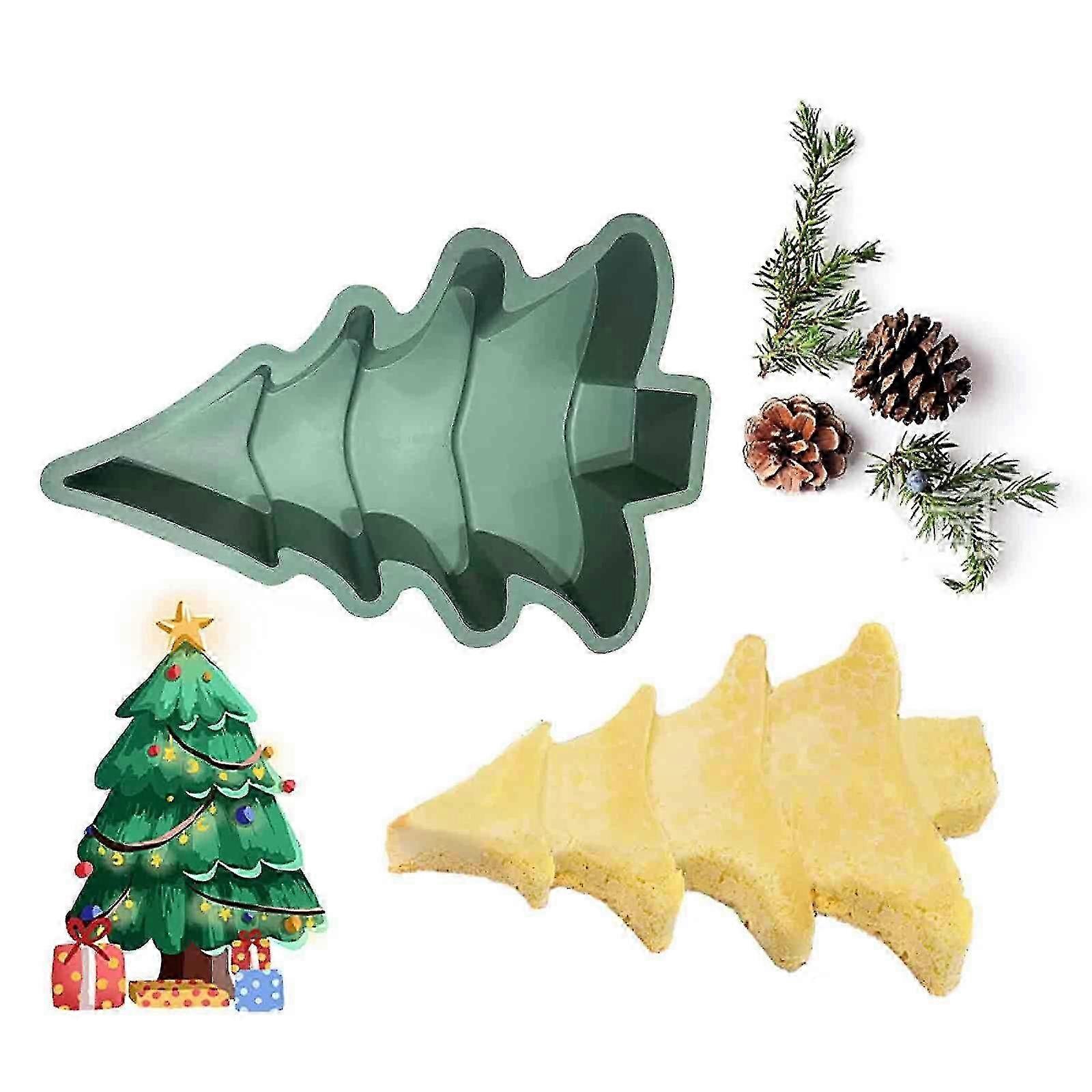 Christmas Tree Silicone Cake Baking Tray Christmas Baking Cake Bread Baking Tray