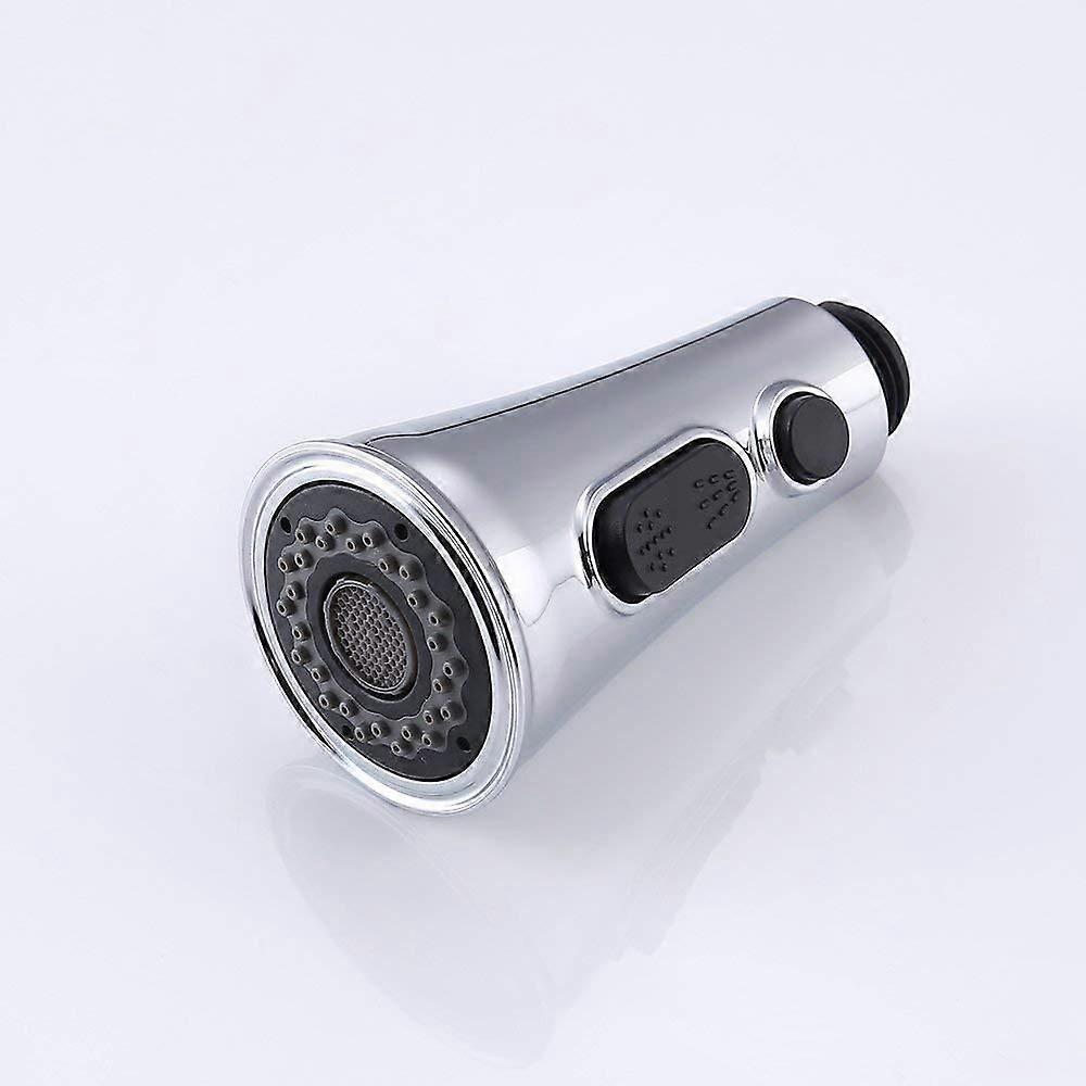 Kitchen dish basin faucet pull head accessories horn button switch can suspend water saving shower nozzle