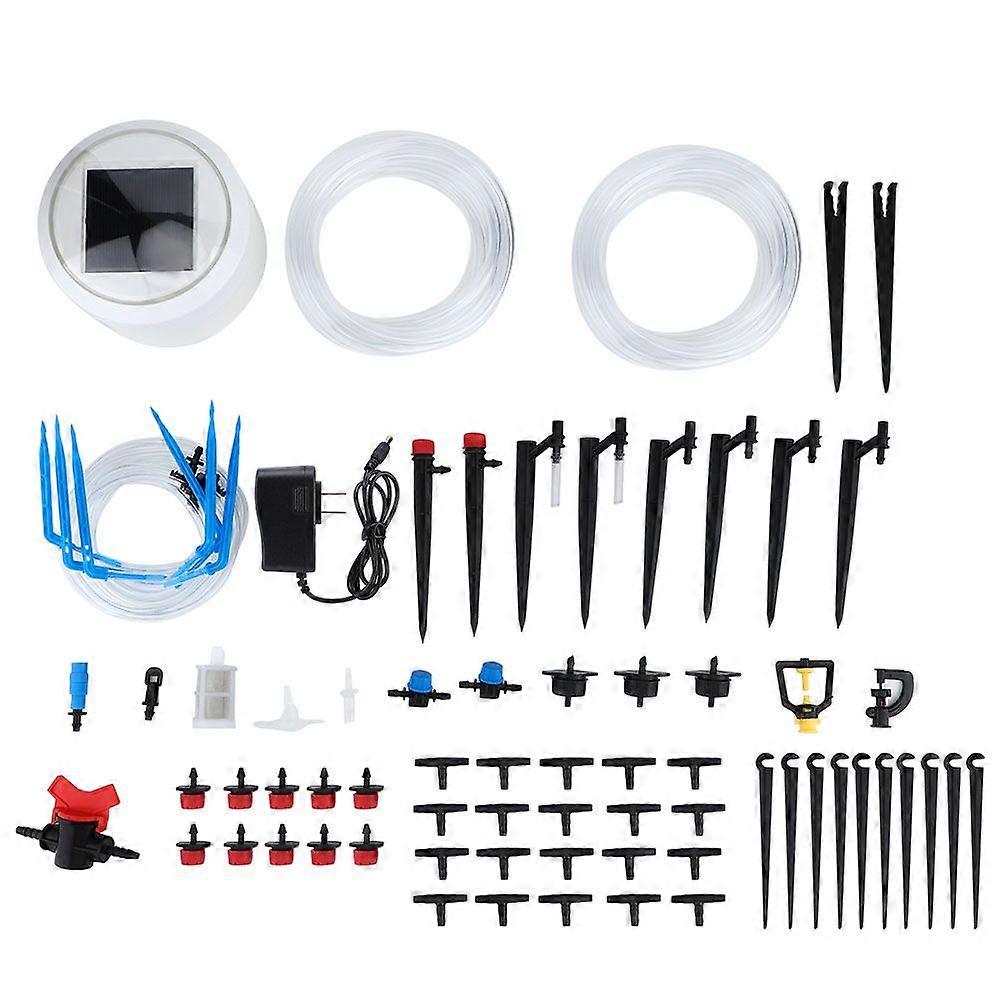 Solar Automatic Watering Device Intelligent Watering Timer (Battery included, US Plug 100-240V)