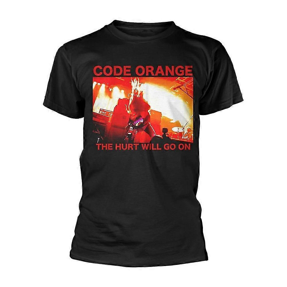 Code Orange Rot Foto T-Shirt