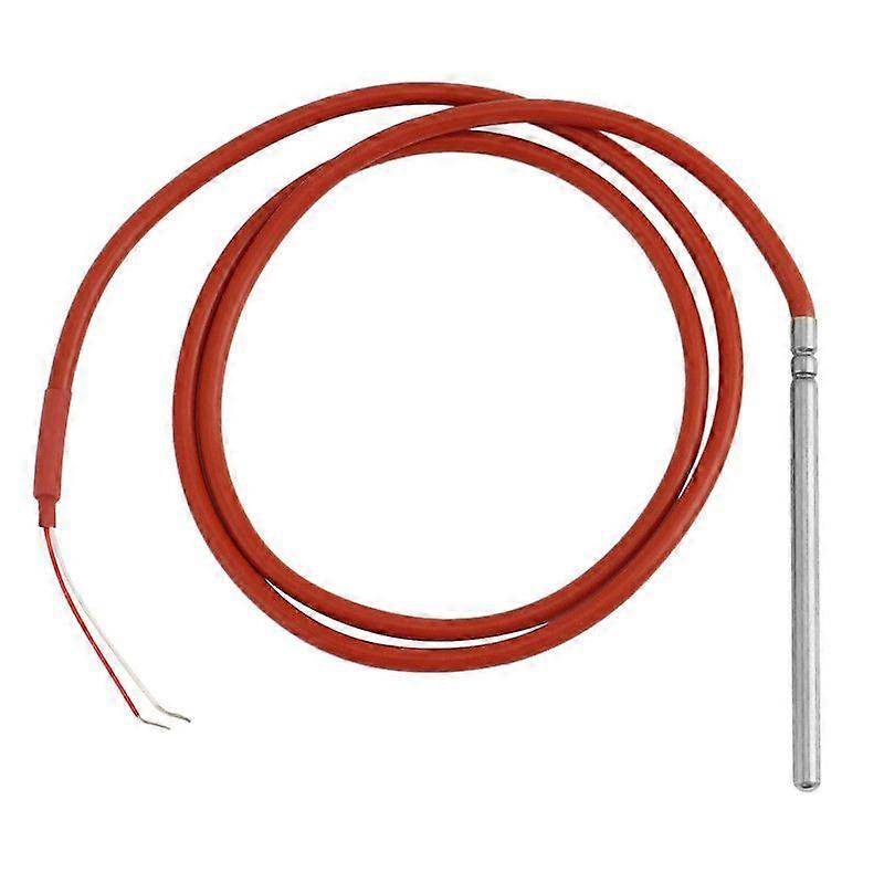 Waterproof PT1000 Temperature Sensor -40-200C Probe DIA 6mm Insert Length 100mm Heat Resistant 2 Wi