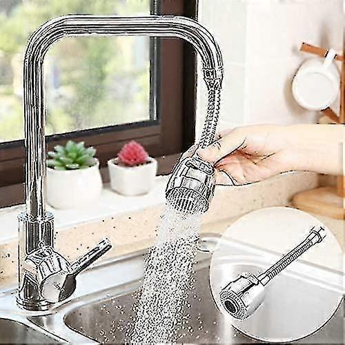 Water Saving Filter Nozzle,360 Degree Movable Kitchen Faucet Head,2 Modes Adjustable Shower Head Filter Sprayer(silver)
