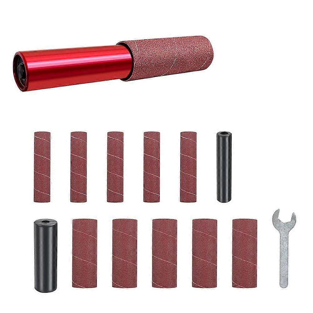 Spindle Sander Adapter for Power Drill, Handheld Rubber Sanding Drum, Hexagonal Attachment for Powe