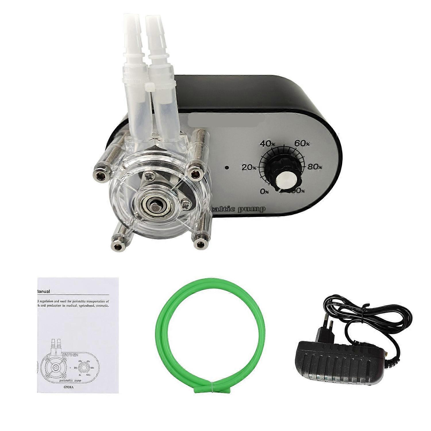 G928A Peristaltic Pump 114-500ml/min Adjustable High Rate Self Priming Dosing Pump for Aquarium Lab