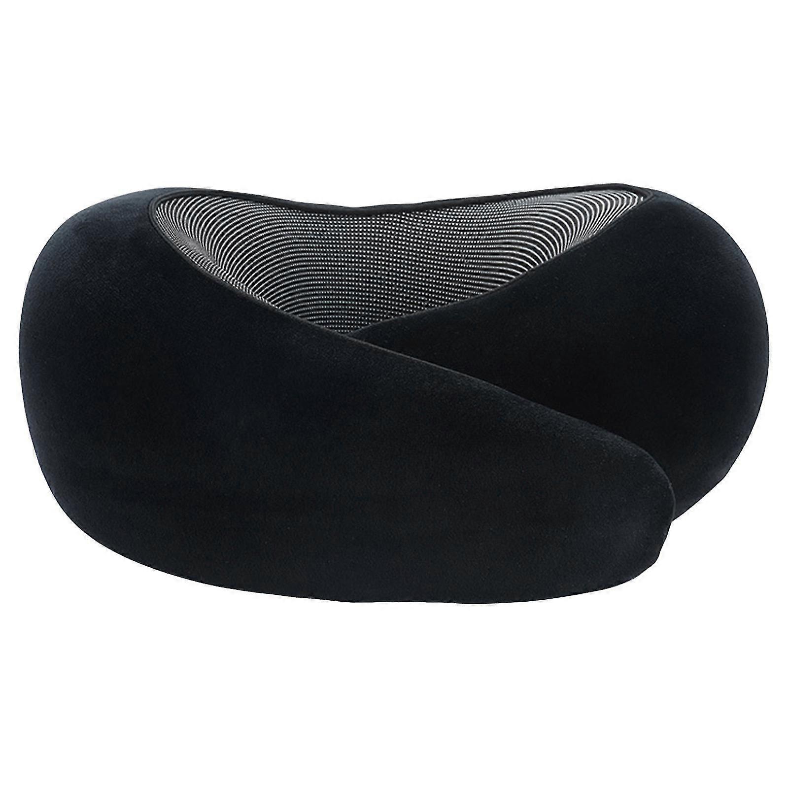 Cuscino per il collo in memory foam con nastro di fissaggio regolabile Cuscino per il supporto del collo a forma di U traspirante che assorbe il sudore