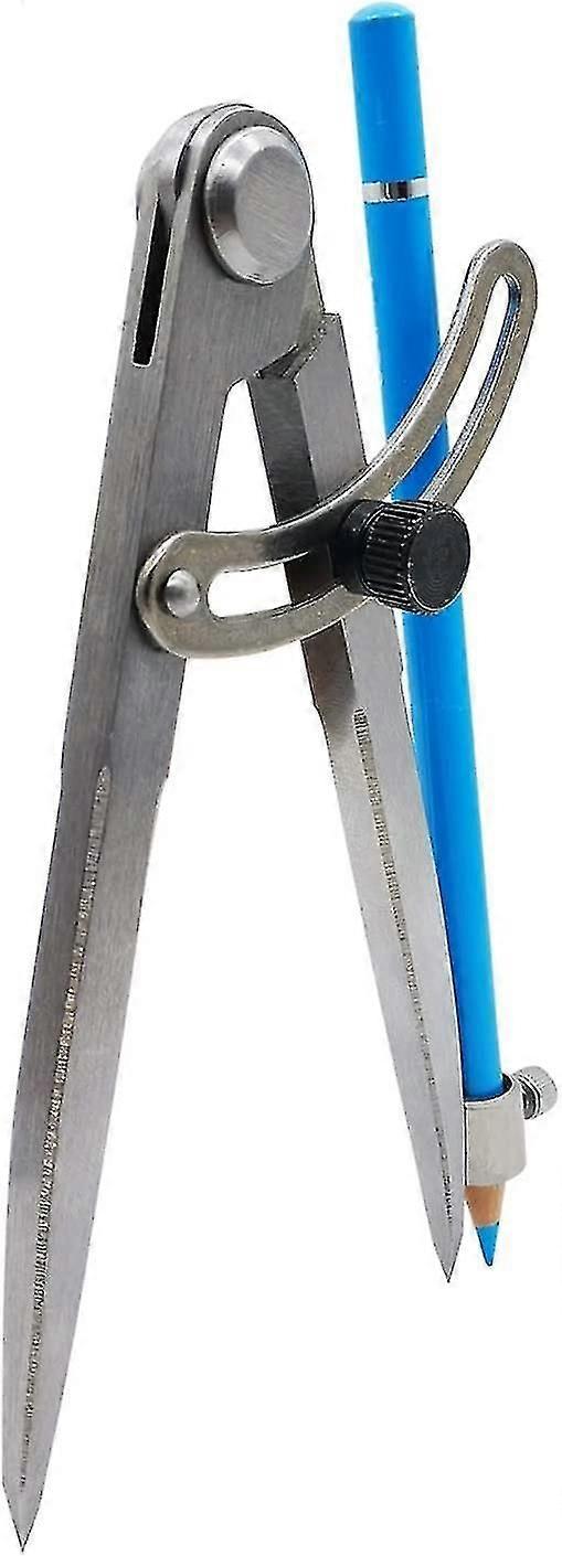 Profesjonalny kompas Piao z uchwytem na ołówek i zamykanym skrzydłem, geometrią i kompasem kreślarskim dla uczniów, nauczycieli, stolarzy, projektantów