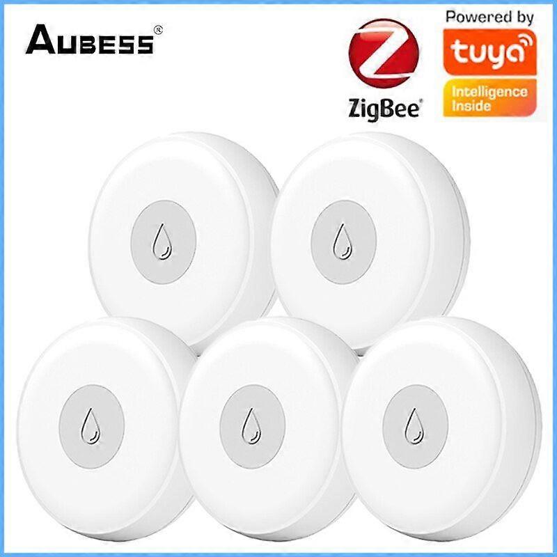 Zigbee Water Detector Leakage Sensor Alarm Leak Detector Sound Tuya Smart Life APP