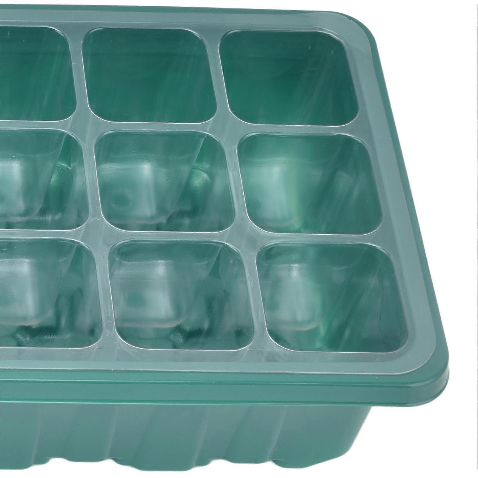 12 Cells Seedling Trays With Humidity Domes Standard 12-Cell Size Compatible Seed Starting Tray Clear Dome