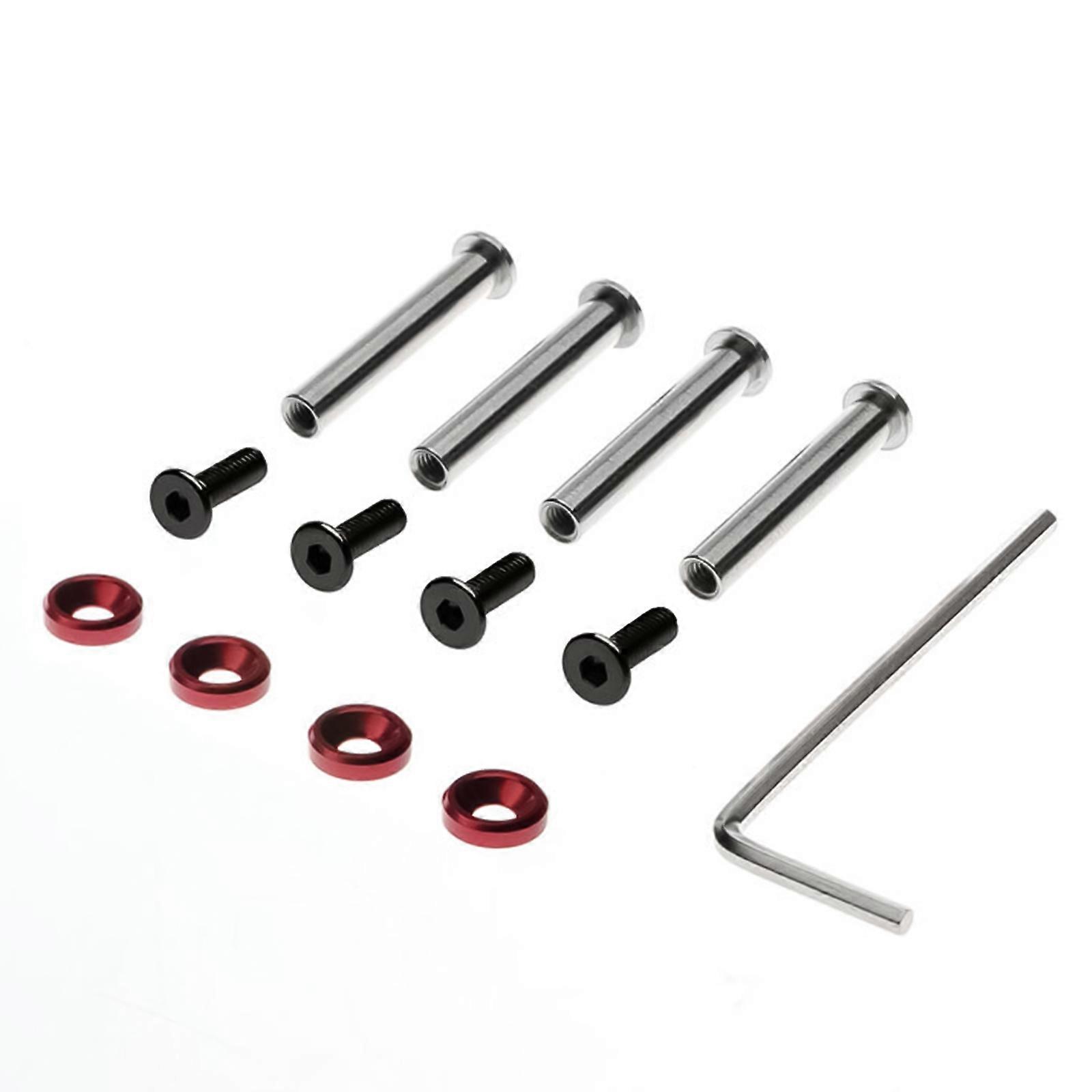 Desktop Computer Case Fan Screw Kit Prevent Vibrations, Efficient Cooling  Red