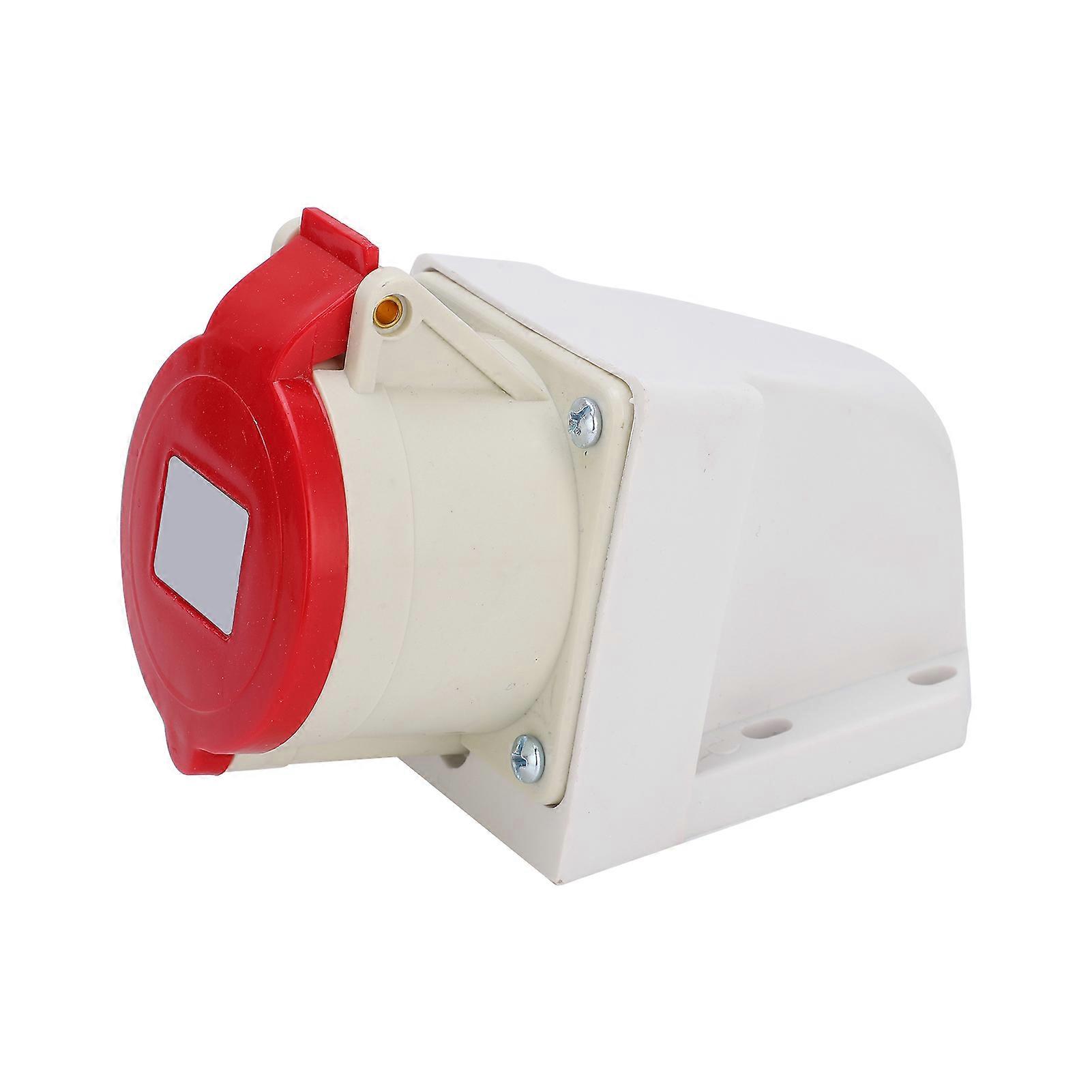 Waterproof 32A 4-Pin Industrial Socket - 3 Phase, IP67, Durable & Safe for All Uses